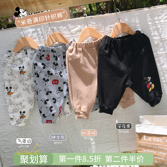 【luson麻麻】
L妈 米奇男宝宝裤子婴儿加绒裤(每个ID限购10件)