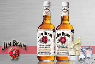 美国进口 JimBeam(占边) 波本威士忌750mL*2瓶