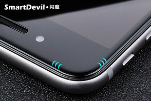 闪魔 iphone6钢化膜 苹果6s钢化膜 i6贴膜3D曲面全覆盖全屏4.7
