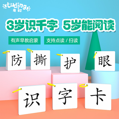 聚年终聚会儿童早教启蒙认字宝宝识字卡片