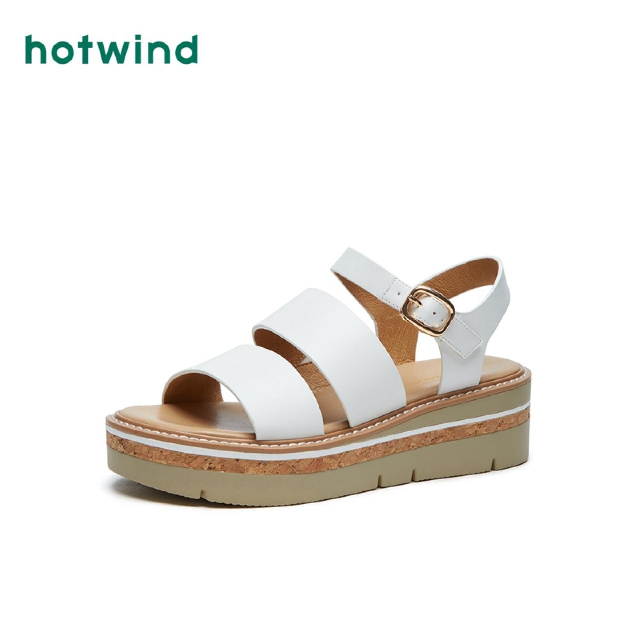 【清仓】热风坡跟女士凉鞋H59W9205,降价幅度34.4%