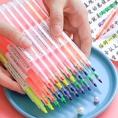 6支彩色荧光标记笔学生用
