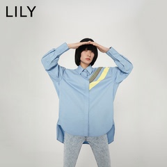 lily纯棉廓形衬衫