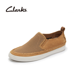 Clarks其乐男鞋网面一脚套乐福鞋
