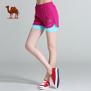 骆驼运动  女款运动短裤跑步健身瑜