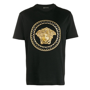 Versace/范思哲男士新款黑色T恤