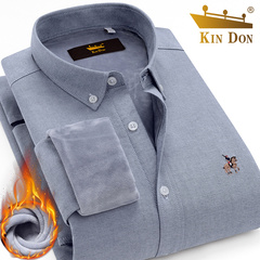 KIN DON/金盾加绒加厚冬季保暖衬衫