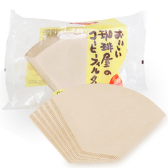 日本进口三洋咖啡过滤纸带耳朵便携手冲咖啡粉滤网100枚