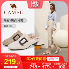 Camel/骆驼女鞋2020春季新款真皮穆