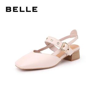 BELLE/百丽包头凉鞋女夏季商场同款