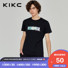 kikc短袖T恤男2020夏季新款圆领时
