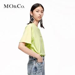 MOCO圆领短袖标语印花T恤