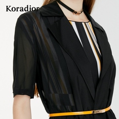 Koradior/珂莱蒂尔品牌女装夏装黑