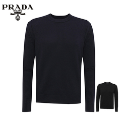 Prada/普拉达羊毛毛衣男士修身针织