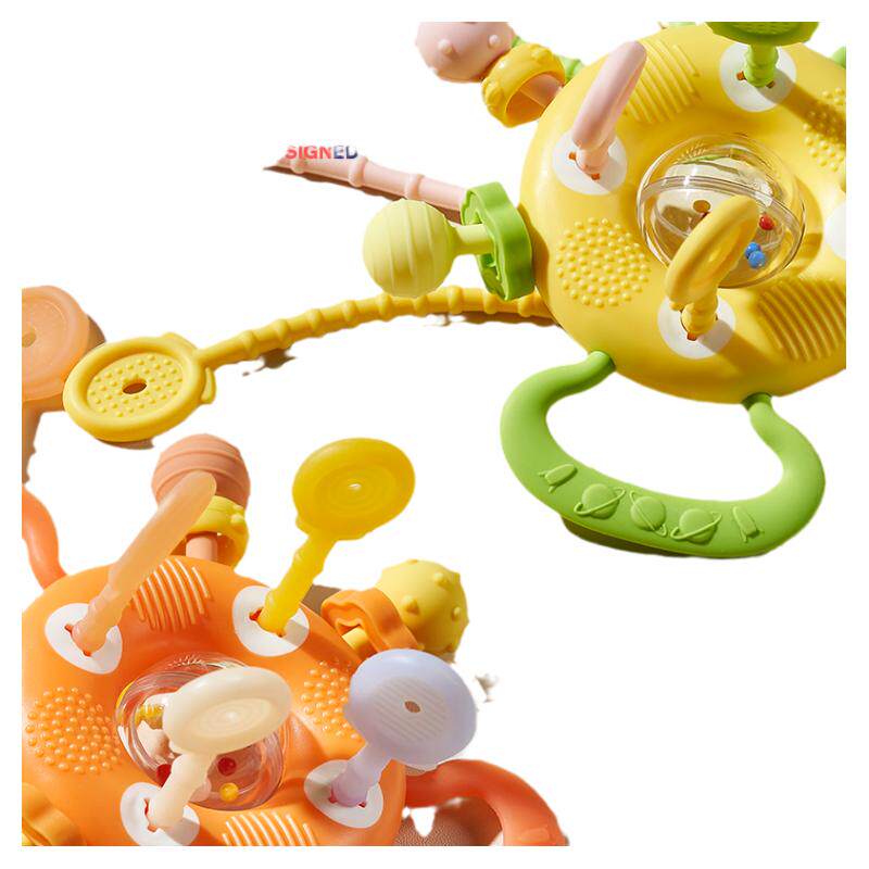 皇儿婴儿玩具01岁曼哈顿球牙胶球磨牙手抓球宝宝抓握训练触觉感知2