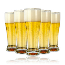 六只装抖音啤酒杯玻璃家用创意精酿啤酒杯大号扎啤杯