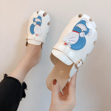 Baotou slippers for women wear 2020 new versatile student girls' ins trendy semi-trailer