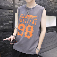Men's tank top trend hip hop handsome Summer Youth Sports off the top
