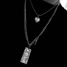 Europe and America cold wind skipping Necklace ins men and women Street hip hop pendant multi-layer fashion chain