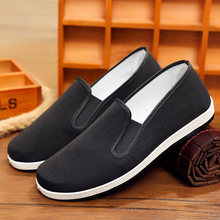 Old Beijing cloth shoes men's casual antiskid wear-resistant sole single shoes black cloth shoes walking middle-aged and elderly workers