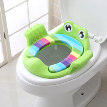 Children's toilet seat, toilet ring, baby's toilet cover, male and female children's toilet seat with large cushion