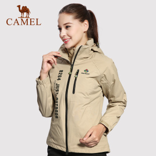 camel骆驼冲锋衣女三合一户外两件