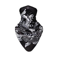 Outdoor ice silk sun mask, head cover, neck cover, men's riding face mask, fishing equipment devil