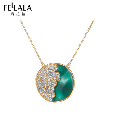 fellala翡拉拉小众个性气质绿光时