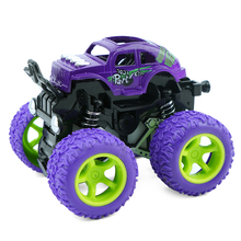 Drop resistant inertia four-wheel off-road model car toy