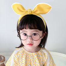 儿童发箍韩国公主可爱兔耳朵发卡带齿防滑不伤头宝宝