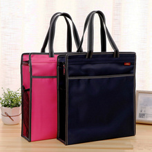 Zipper of large file bag for male and female students waterproof and thickened handbag paper bag