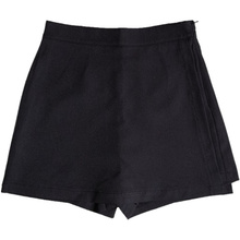 Summer black short skirt women's high waist shows thin, split and light proof A-line skirt pants wrap buttocks