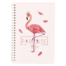 4 sets of flamingo notebook thickened coil simple literature and art student notebook