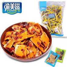 Yumeizi 2 jin spicy shiitake and dried bean curd small snack small package dried bean curd bulk full case