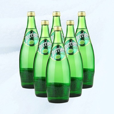 perrier巴黎水 矿泉水青柠 750ml*6