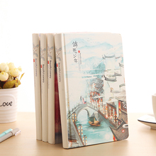 A5 small fresh antique hand-made Book Japanese color page illustration blank hand-painted creative diary pen