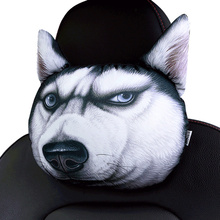 Car headrest neck pillow husky car seat headrest cartoon neck pillow