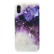 紫色水晶8plus苹果11手机壳iphoneX硅胶7plus女款