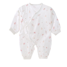 新生儿和尚服婴儿连体衣夏季薄款纯棉纱布衣服初生宝