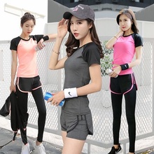 Professional yoga fitness suit women's outdoor running two piece set