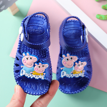 夏季新款儿童凉鞋0-1-2-3岁塑料软底卡通宝宝婴儿