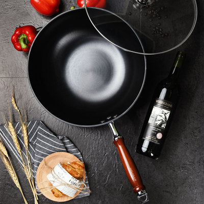 velosan德国铁锅不粘锅无涂层家用