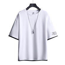 Summer 2020 new short sleeve T-shirt loose half sleeve men's fashion brand trend bottoming T-shirt
